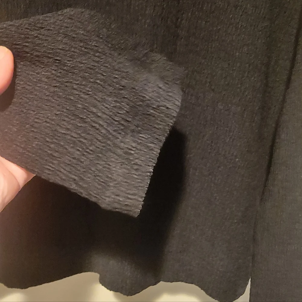 Anthropologie Brand New Textured Black Ling sleeve Top. XL. NWT! - Picture 7 of 15